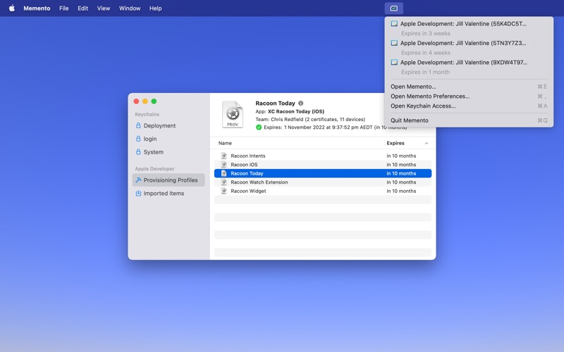 App screenshot