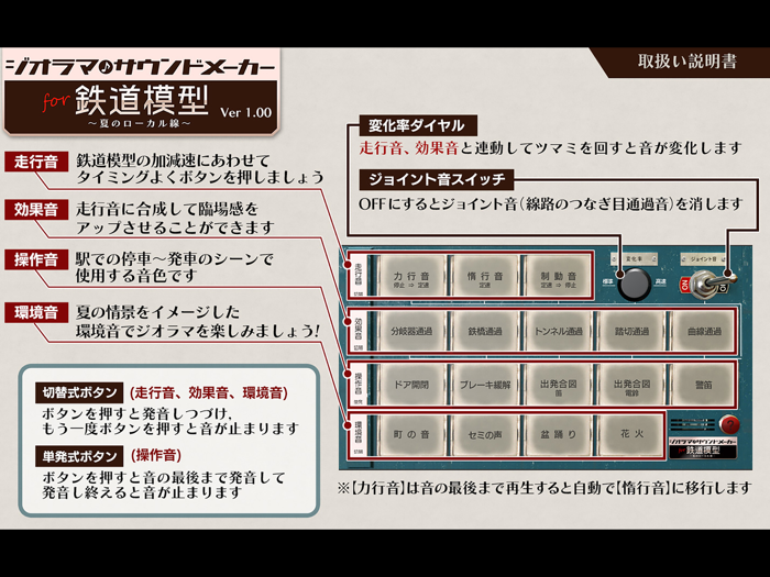 ジオラマ サウンドメーカー for 鉄道模型 LITE