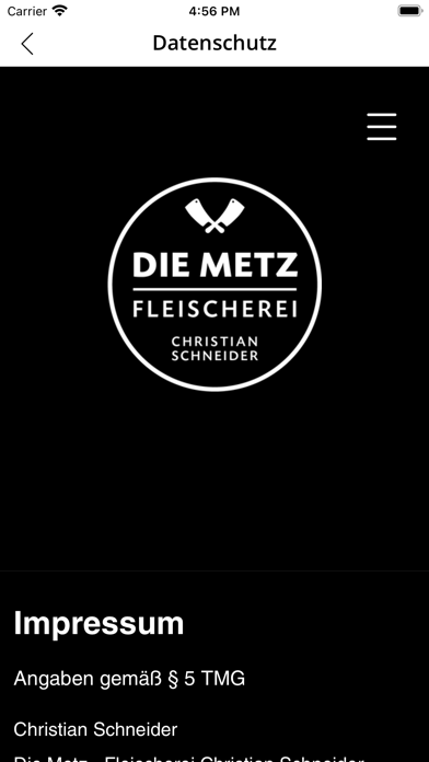 DIE METZ - Fleischerei Screenshot