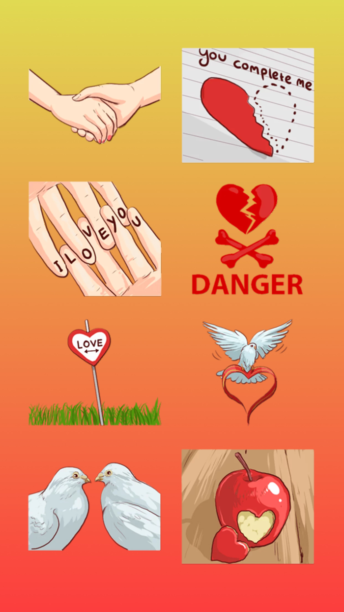 All about love Stickers