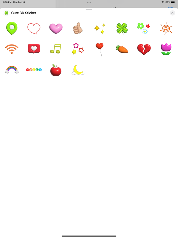 Screenshot #6 pour Cute 3D Sticker