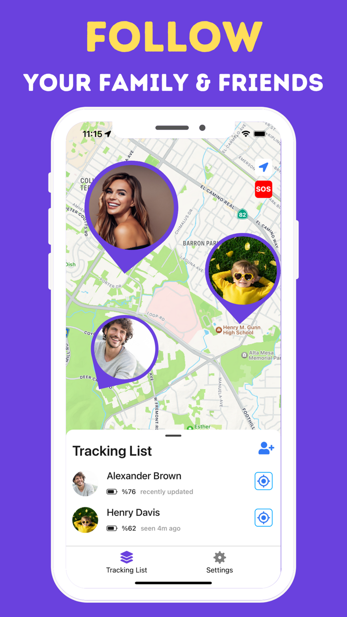 xFind Find my Friends, Phone