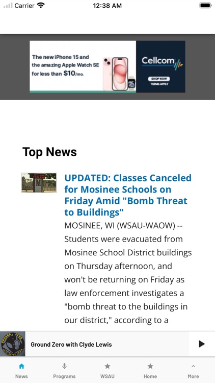 WSAU AM550 FM99.9 FM95.1 screenshot-4