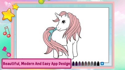 Unicorn Coloring Games Kids Screenshot