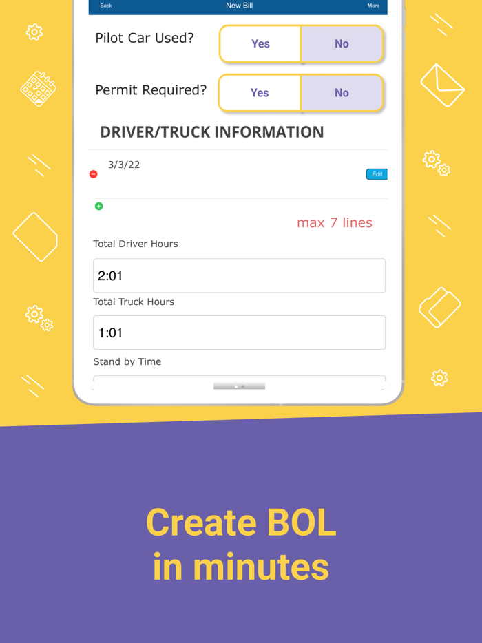 Bill of Lading Manager app