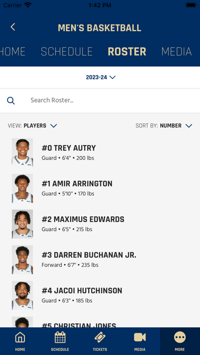 GW Athletics Screenshot