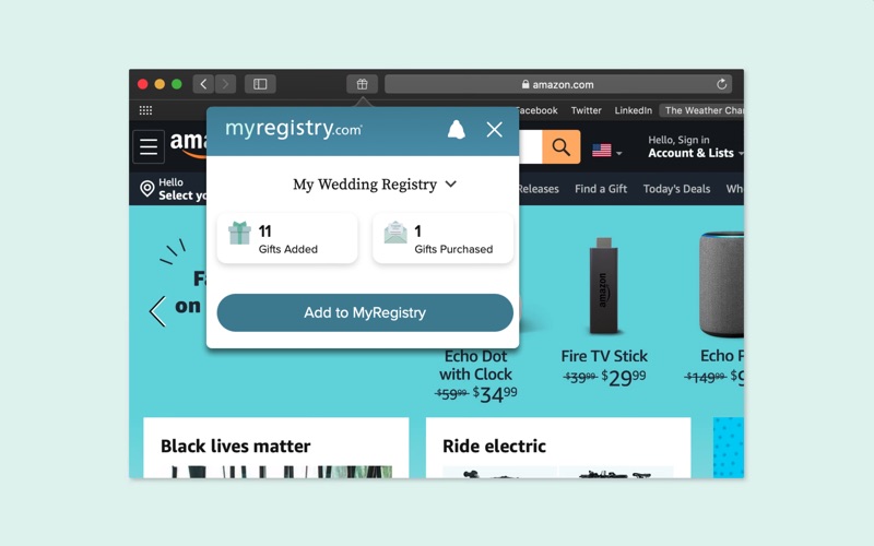 Screenshot #2 pour Add to MyRegistry.com Button