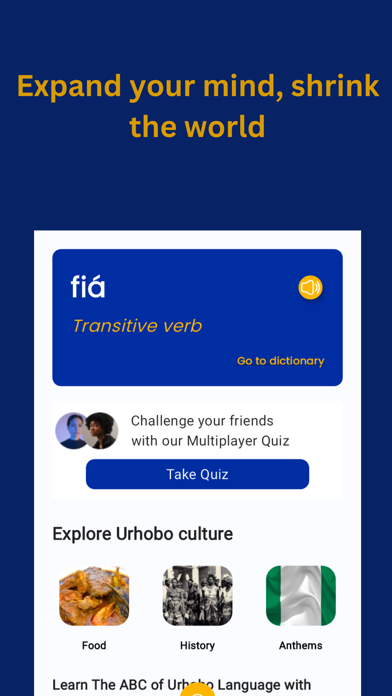Urhobo Dictionary App Screenshot