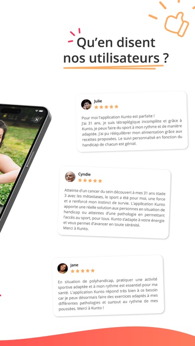 Kunto: Nutrition Sport Adapté Screenshot