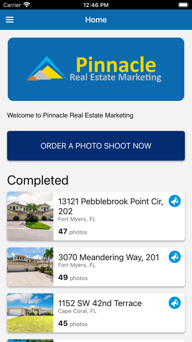 Pinnacle Real Estate Marketing Screenshot