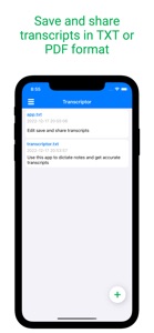 Transcriptor-Dictation to text screenshot #2 for iPhone