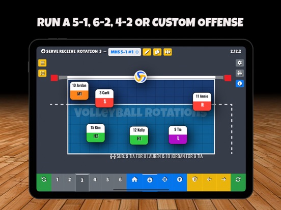 Screenshot #4 pour Volleyball Rotations