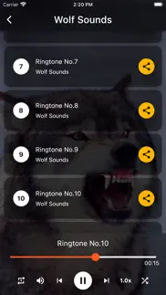 wolf sounds ringtones iphone screenshot 4
