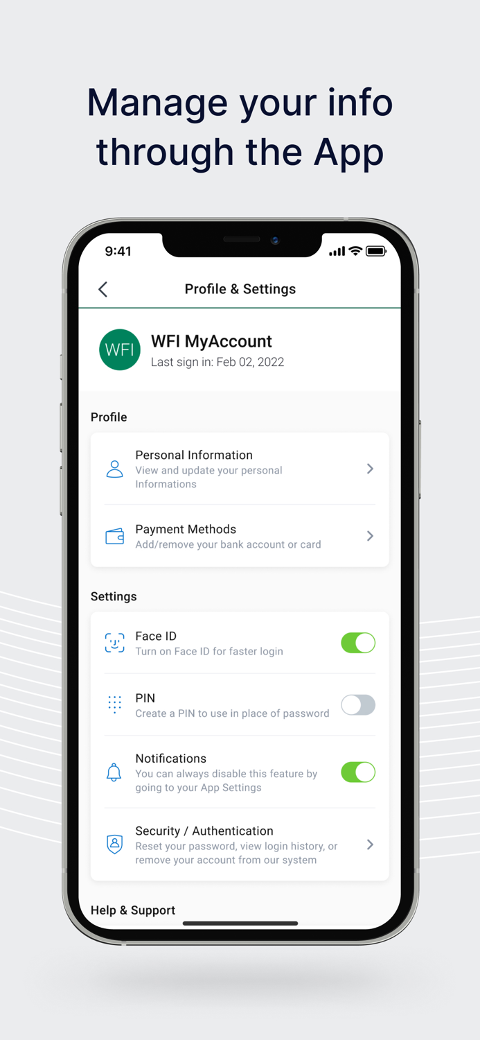 WFI MyAccount Mobile