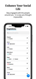 PeopleNotes: Track Connections screenshot #1 for iPhone