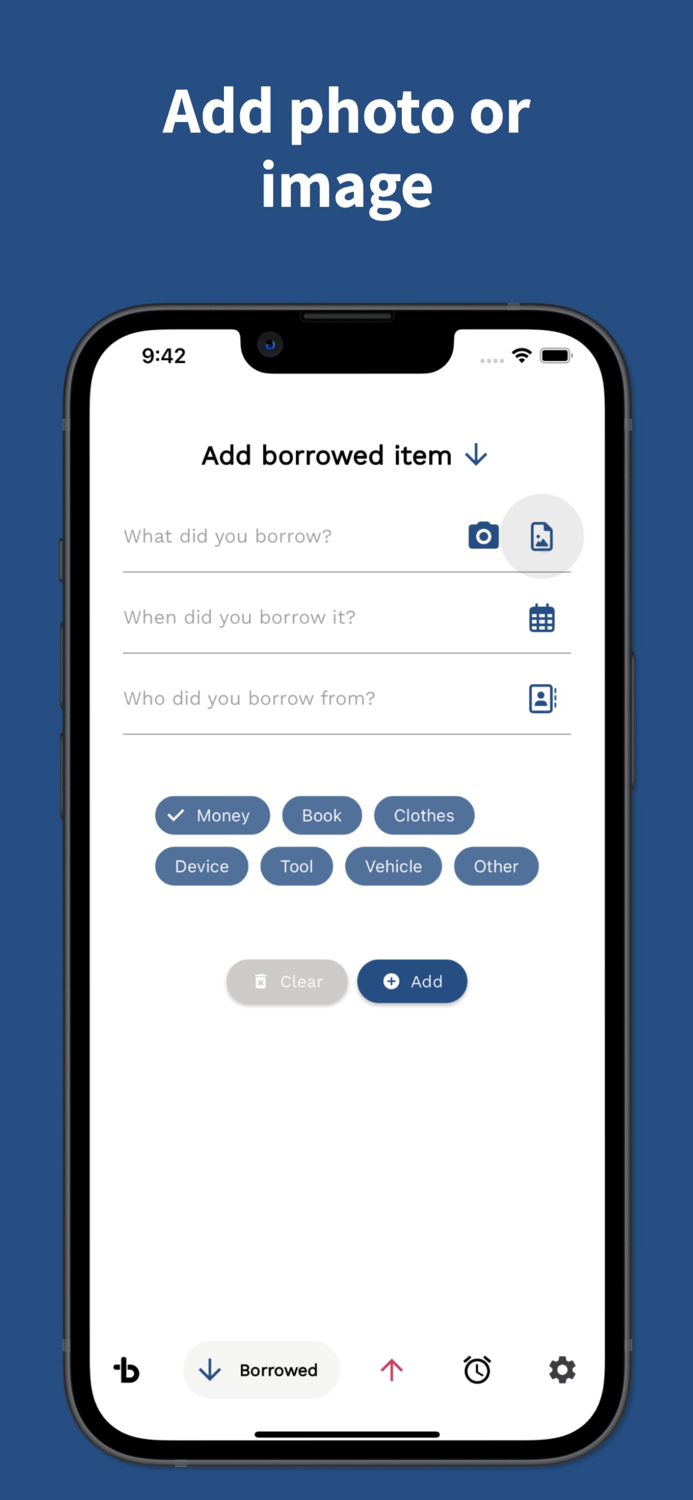 Borrowed - Track your stuff
