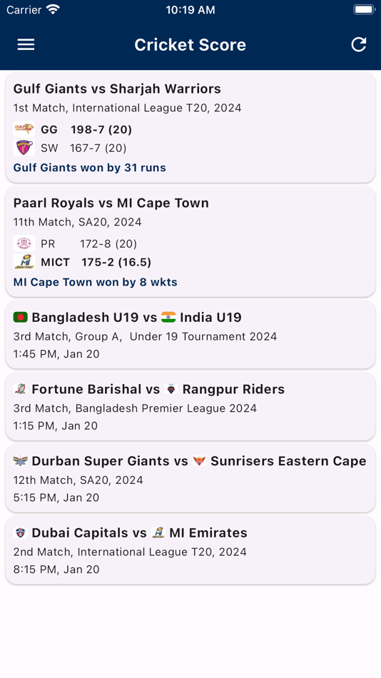 Cricket League Live Score 2024 - 1.0.5 - (iOS)