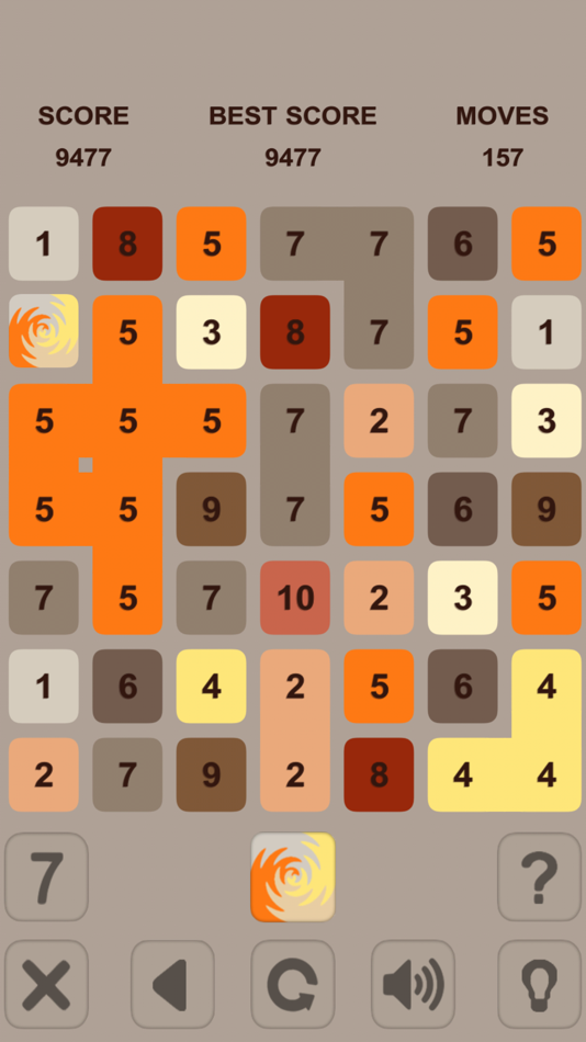 #6. Numbers Puzzle. Get 10 (iOS) Podle: Ruslan Goncharenko