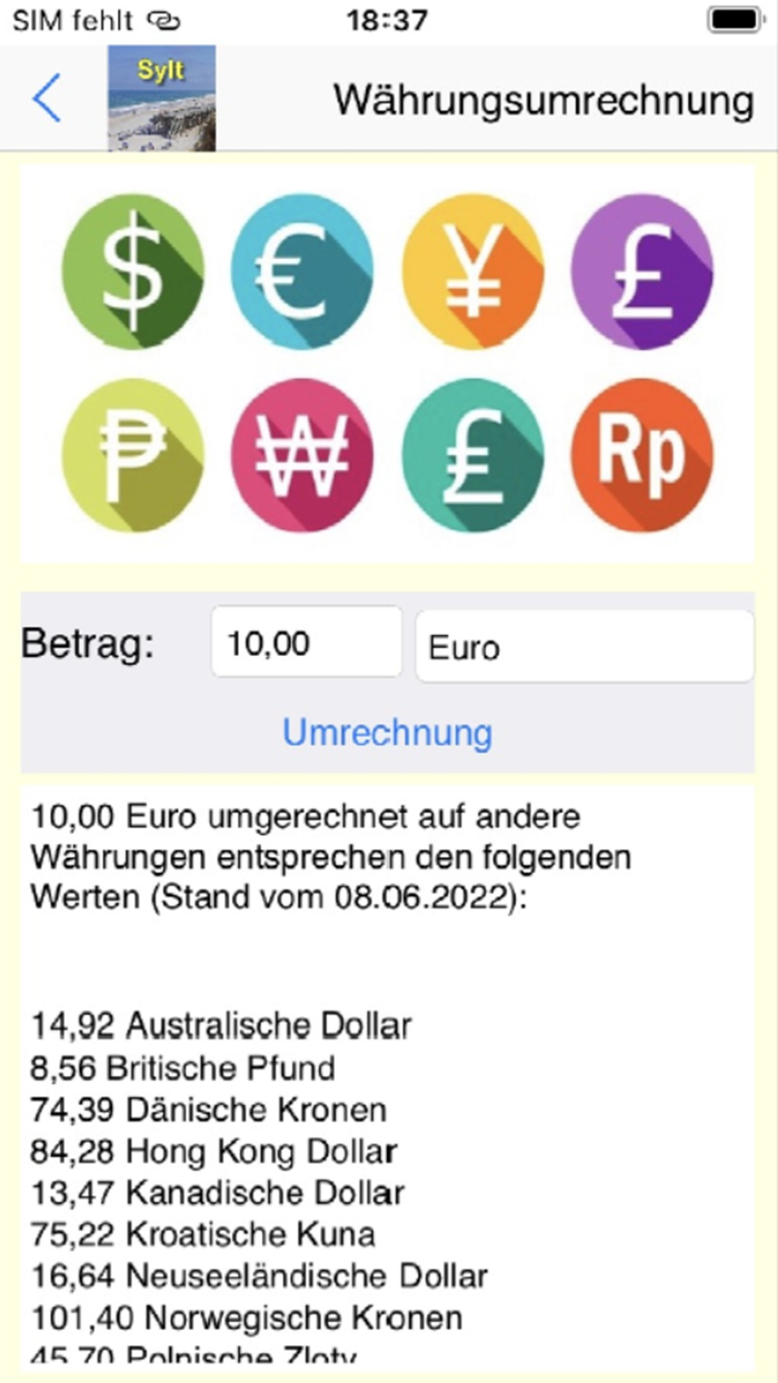 Sylt App für den Urlaub