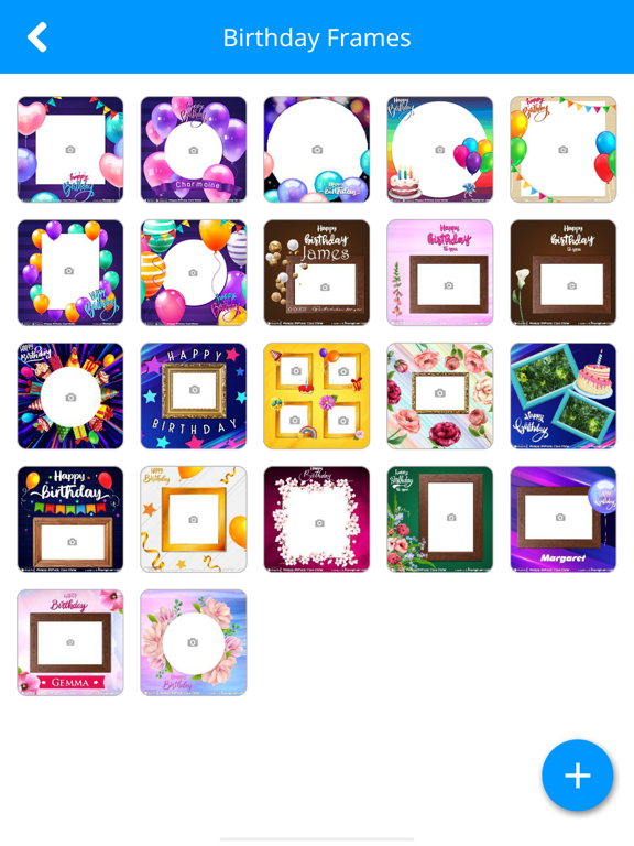 Happy Birthday Card Maker iPad screenshot 6 - Photo & Video app