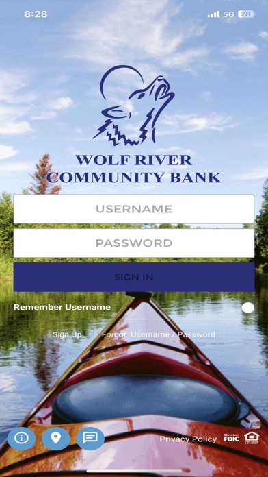 Wolf River Mobile Banking Screenshot