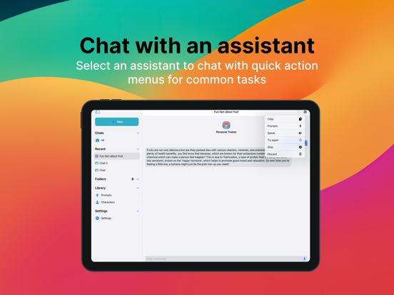 Chatbot Assistant - Joy AI iPad app afbeelding 1