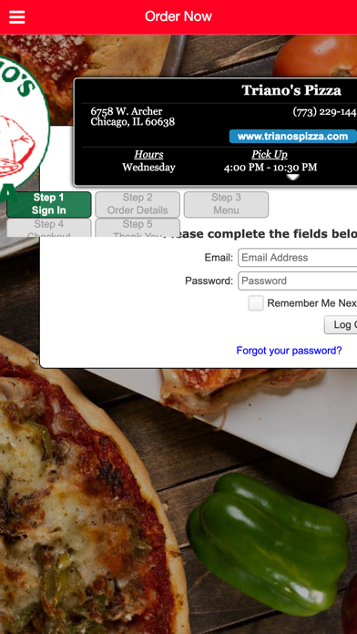Trianos Pizza Screenshot