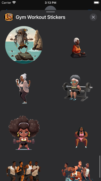Gym Workout Stickers Screenshot