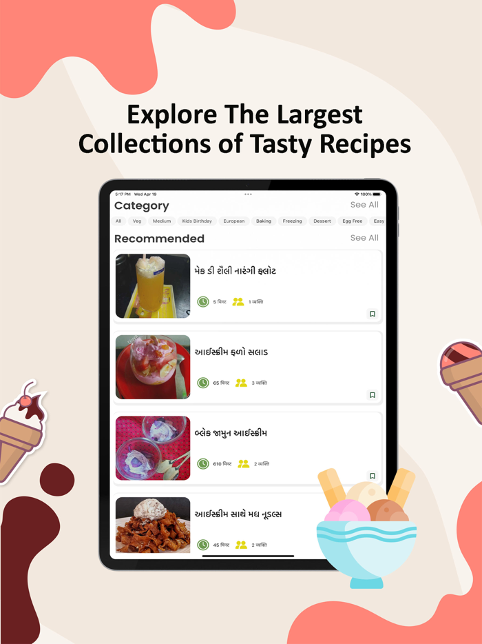 100 Ice cream Recipes