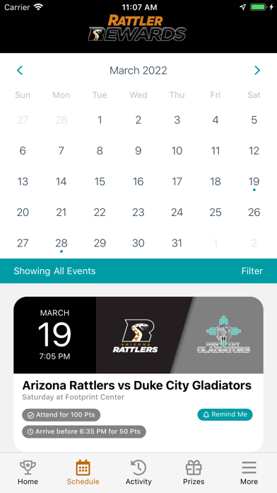 Rattler Rewards Screenshot