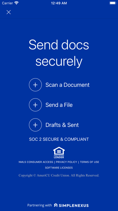 AmeriCU Mortgage App Screenshot