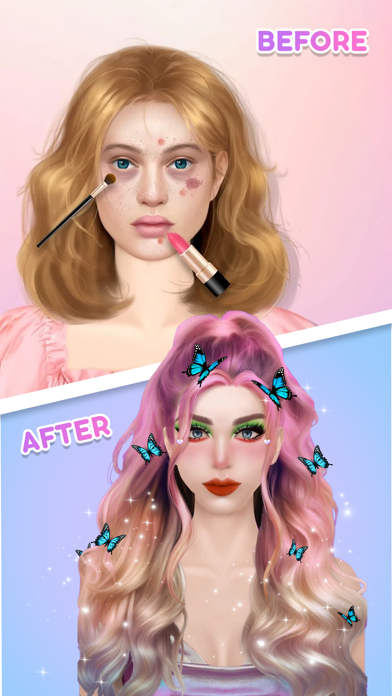 Makeover: Makeup & Nail Salon Screenshot