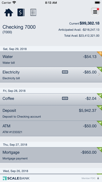 Scale Bank MN Business Screenshot
