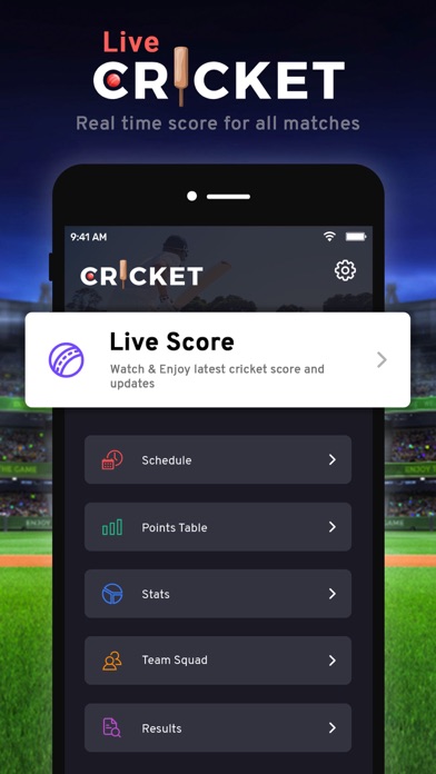 Cric - Live Cricket Scores Screenshot