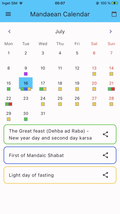 Mandaean Calendar screenshot-3