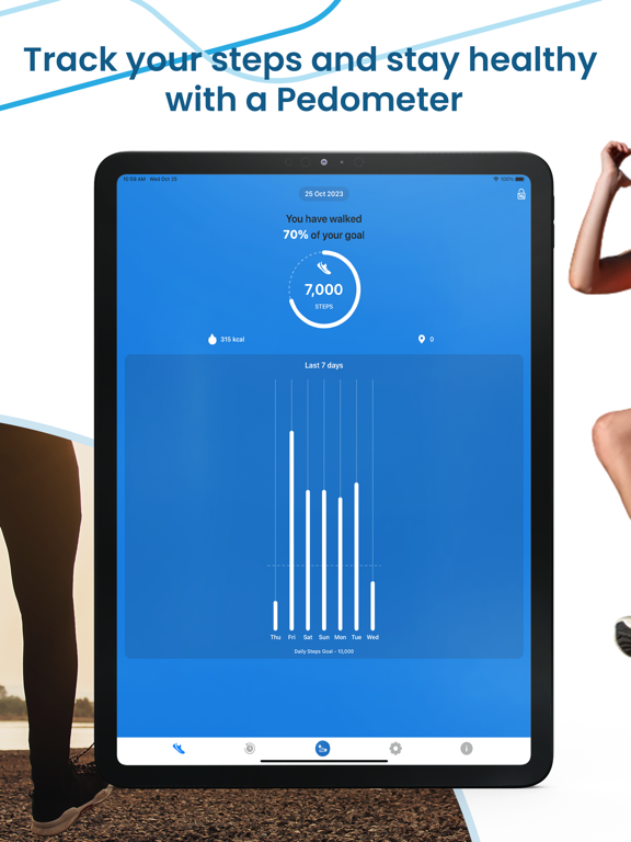 Screenshot #5 pour Pedometer - Fitness Tracker