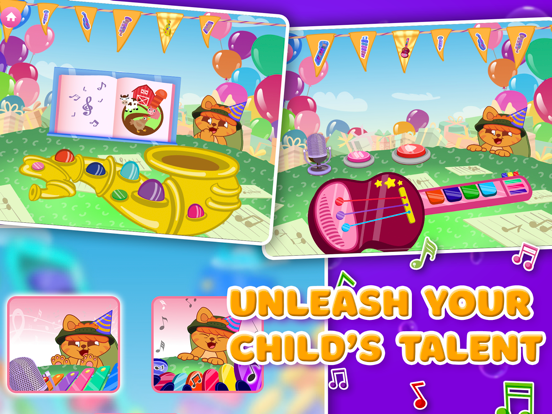 Learning piano for kids 2+ iPad screenshot 1 - Entertainment app