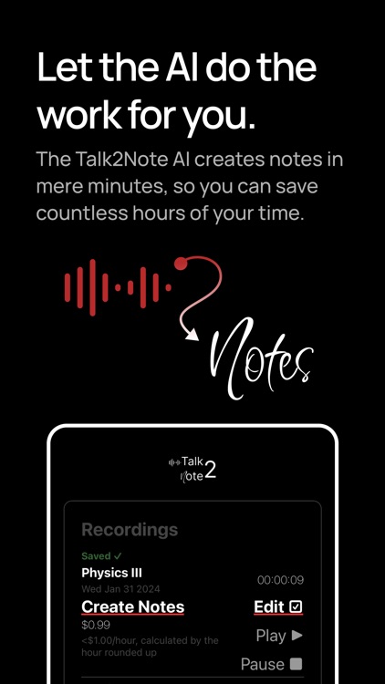 Talk2Note: AI Note Taker
