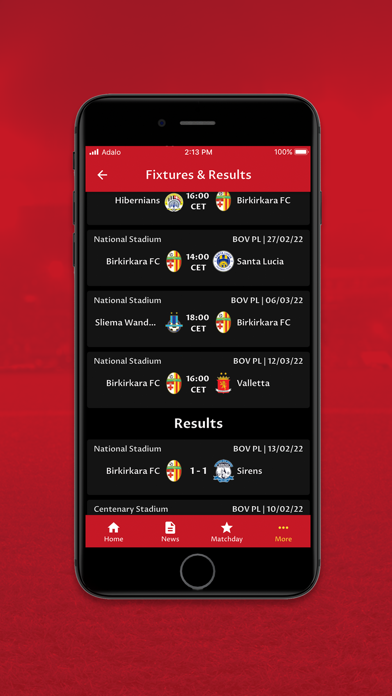 Birkirkara FC Official App Screenshot