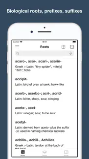 biology: roots, terms iphone screenshot 1