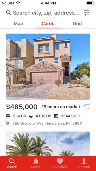 Las Vegas Home Finder Screenshot