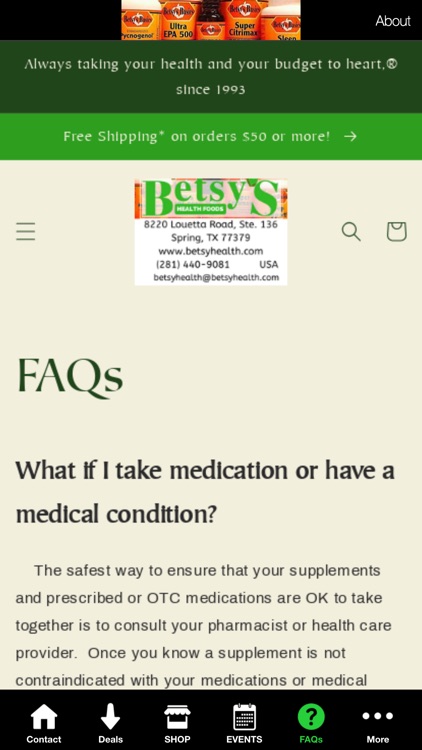 Betsy's Health Foods Inc. screenshot-4