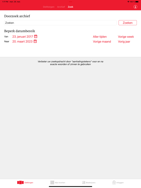 De Morgen Print Editie iPad app afbeelding 7