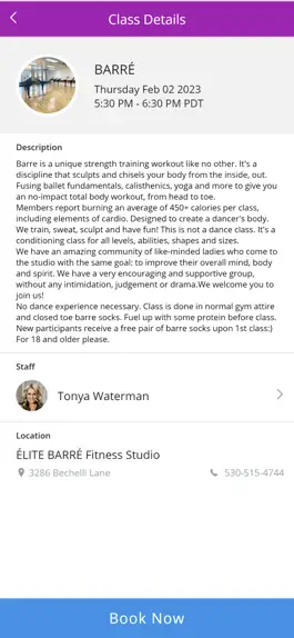 Game screenshot Elite Barre Fitness Studio hack