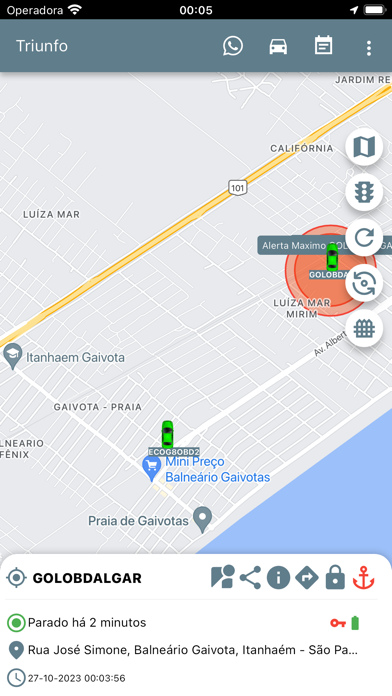 Triunfo Rastreamento Screenshot