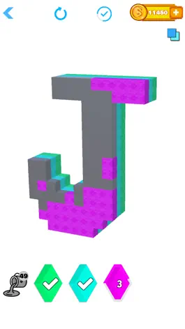 Game screenshot Alphabets 3D Number Color mod apk