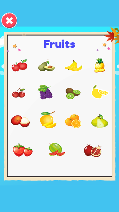 Picture Dictionary Kids Game Screenshot