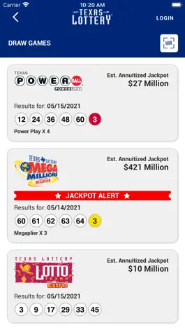 Game screenshot Texas Lottery Official App apk