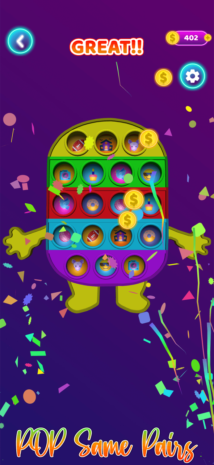 Pop It Glow Magic Fidget Toys