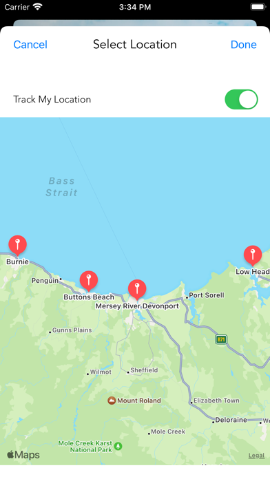 Tasmania Tide Times Screenshot